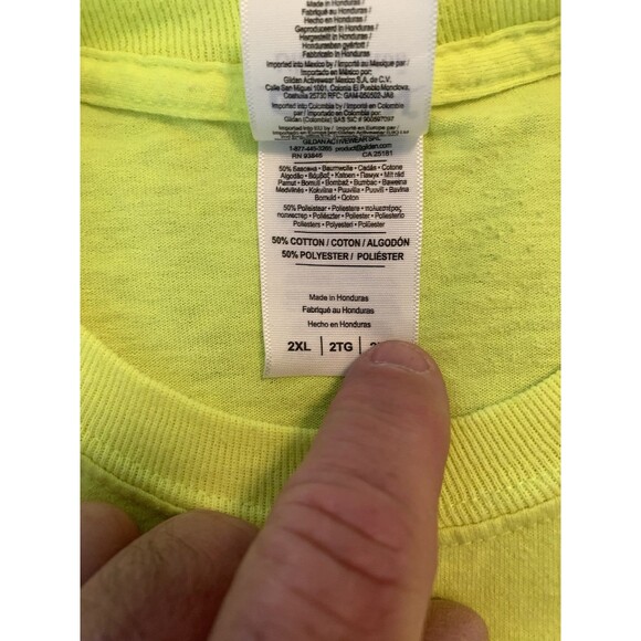 2017 Run for the Wall POW MIA 2XL Long Sleeve T-Shirt Biker Military Hi-Vis FLAW - Picture 3 of 10